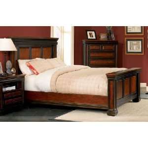   Rosalinda Dark Color Finish Wood Platform Bed Coaster Beds: Furniture