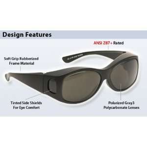  Fitover Safety Glasses with Grey Polarized Lens