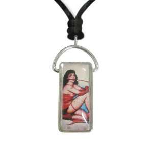  Necklace with Bettie Page Pendant   BPDV P: Jewelry