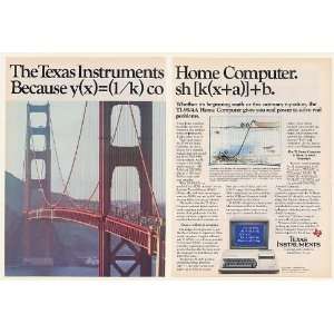  1983 Texas Instruments TI 99/4A Home Computer Golden Gate 