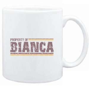  Mug White  Property of Bianca   Vintage  Female Names 