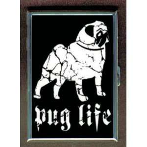 PUG LIFE GRAPHIC IMAGE COOL ID Holder, Cigarette Case or Wallet Made 