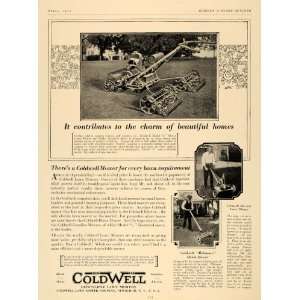  1927 Ad ColdWell Electric Lawn Mower Garden Machines 