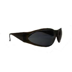  ERB 15405 Boas Safety Glasses, Brown Frame with Smoke Lens 