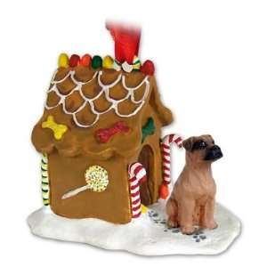  Boxer Gingerbread House Ornament   Uncropped Tawny: Home 