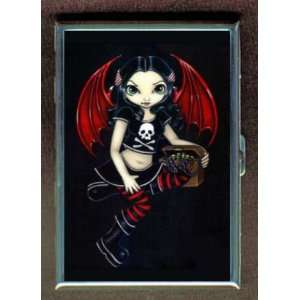  PIRATE GOTH DEVIL GIRL PUNK CREDIT CARD CASE WALLET 