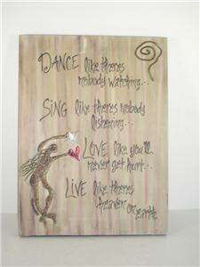 Rhonda Kullberg Painted Canvas Wall Art 16x12 Dance  