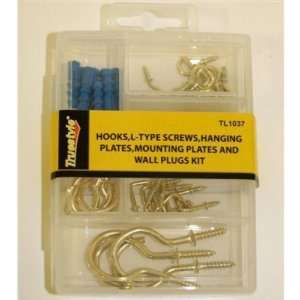  Hooks L Type Screws In Container Case Pack 48 Automotive