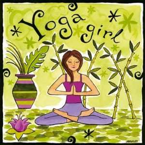  Yoga Girl   Jennifer Brinley 9x9 CANVAS