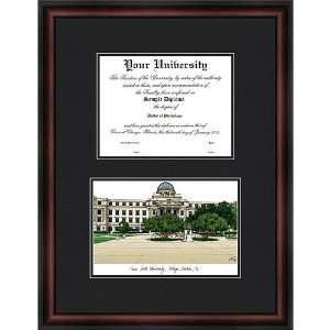  Texas A&M Aggies Diplomate Lithograph Diploma Frame 