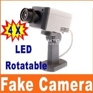  4pcs fake dome rotatable led cctv security camera: Camera 