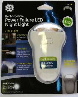 GE 11281 LED Power Failure Emergency Flash/Night Light 043180112811 