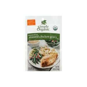 Simply Organic Gravy Mix, Roasted Chicken, .85 oz, (pack 