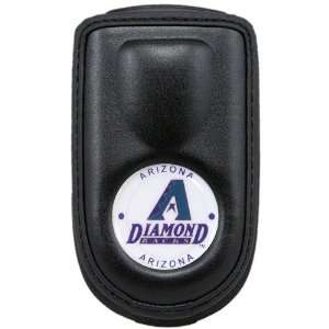 MLB Arizona Diamondbacks Black Leather Cell Phone Case  