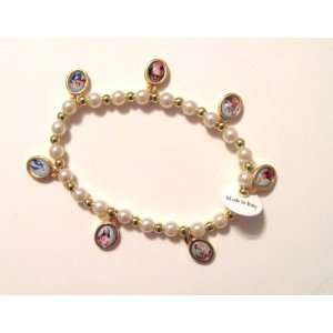  Blessed By Pope Benedict XVI Pearl Bracelet with 7 