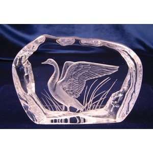  Intaglio Engraved Goose Sculpture