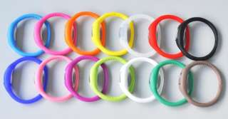 Silicon Minus Sport Style Wrist Watch Bracelet 14 Color  