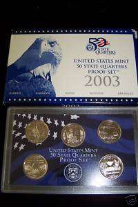 2003 United States Mint 50 State Quarters Proof Set  