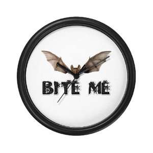 BITE ME Humor Wall Clock by 