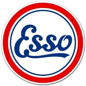  Esso GAS Gasoline Station Racing Car Bumper Sticker Decal 