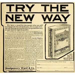  1908 Ad Montgomery Ward Department Retail Store Catalogue 