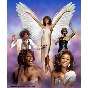  Whitney Houston Tribute Poster by Wishum Gregory (24.00 x 