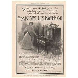  1908 Wilcox & White Co Angelus Player Piano Print Ad 