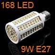E27 108 LED Corn Light Bulb Cold White 100~120V 7W 360°  