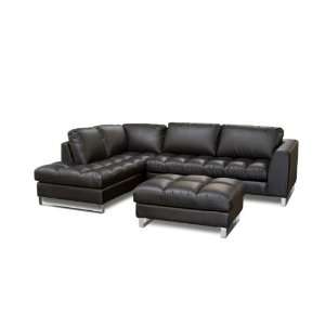  Valentino 2PC LF Chaise Pillowtop Sectional & Ottoman with 