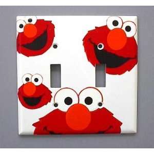   : Sesame Street Elmo Double Switch Plate Switchplate: Home & Kitchen