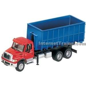   7000 3 Axle Roll On/Off Dumpster Truck   Red/Blue Toys & Games
