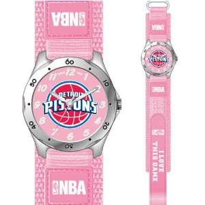  Detroit Pistons NBA Girls Pink Future Star Sports Watch 