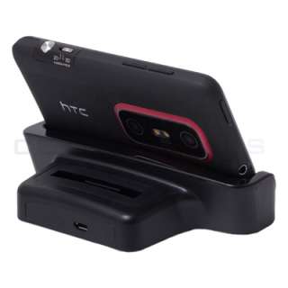 USB Sync Desktop Battery Charger Dock Cradle For HTC Evo 3D Sprint 