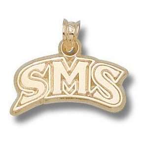  Missouri State Bears 10K Gold Arched SMS Pendant 
