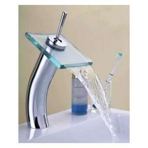   Contemporary Waterfall Bathroom Sink Faucet (Tall)