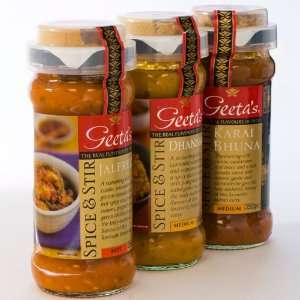 Geetas Spice and Stir Simmer Sauce: Grocery & Gourmet Food