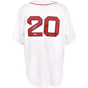  Kevin Youkilis Boston Red Sox Autographed White Majestic 