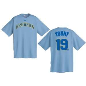  Robin Yount Milwaukee Brewers Light Blue MLB Throwback 2 