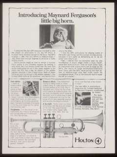 1978 Maynard Ferguson photo Holton MF4 trumpet print ad  
