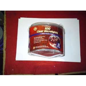  100 clear microlights with purple cable [Kitchen & Home 