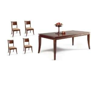  Hunts Point Leg Table with 4 Side Chairs: Home & Kitchen