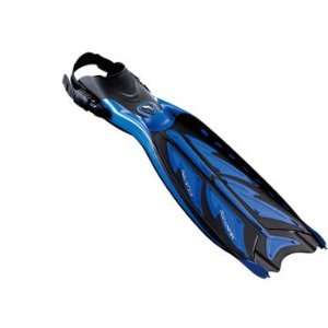 Hydrofoil design Aquatec duo vortex fins   Blue:  Sports 