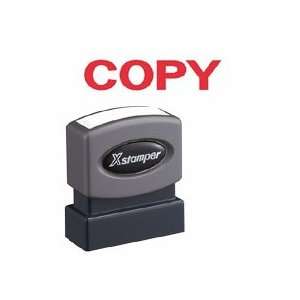 Copy Ink Stamp, 1/2x1 5/8, Red Ink   Sold as 1 EA   Xstamper red ink 