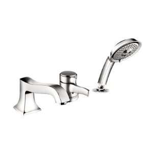 Metris C 3 Hole Bath Tub Faucet with Handshower Finish: oil rubbed 