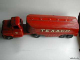 Buddy L Texaco Tanker Truck 24in. Pressed Steel 1950s Vintage Toy 