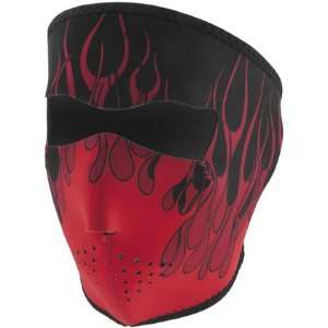  FACE MASK NEO RED FLAMES Automotive