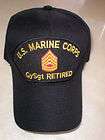 marine corps gysgt retired military cap returns accepted