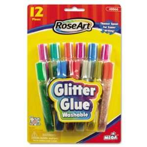  New   Washable Glitter Glue Pens, Assorted, .36 oz Tube 
