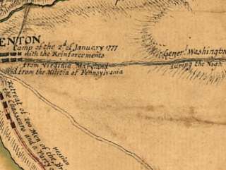 1777 map of Trenton, Battle of Trenton, New Jersey  