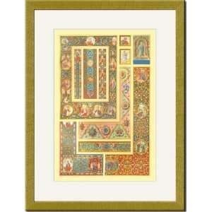   /Matted Print 17x23, Medieval Design with Figures: Home & Kitchen